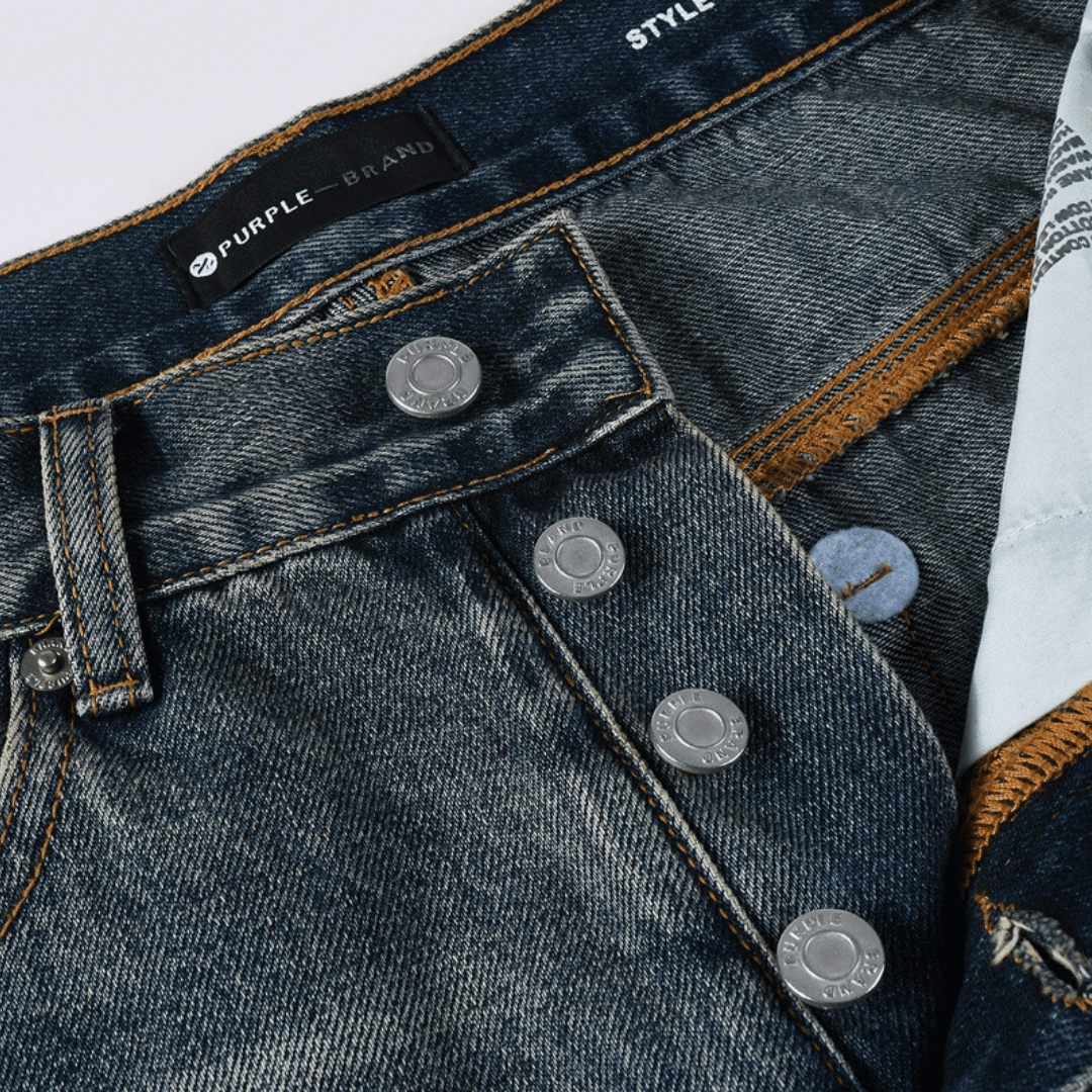 Purple Flared Blue Jeans - Novell "Fashion"