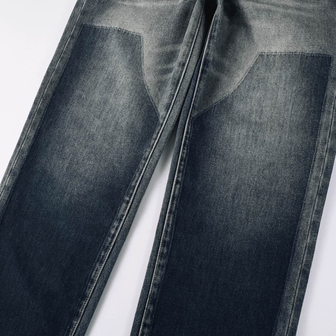 Purple Flared Blue Jeans - Novell "Fashion"