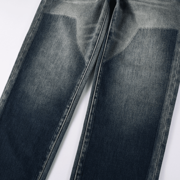 Purple Flared Blue Jeans - Novell "Fashion"