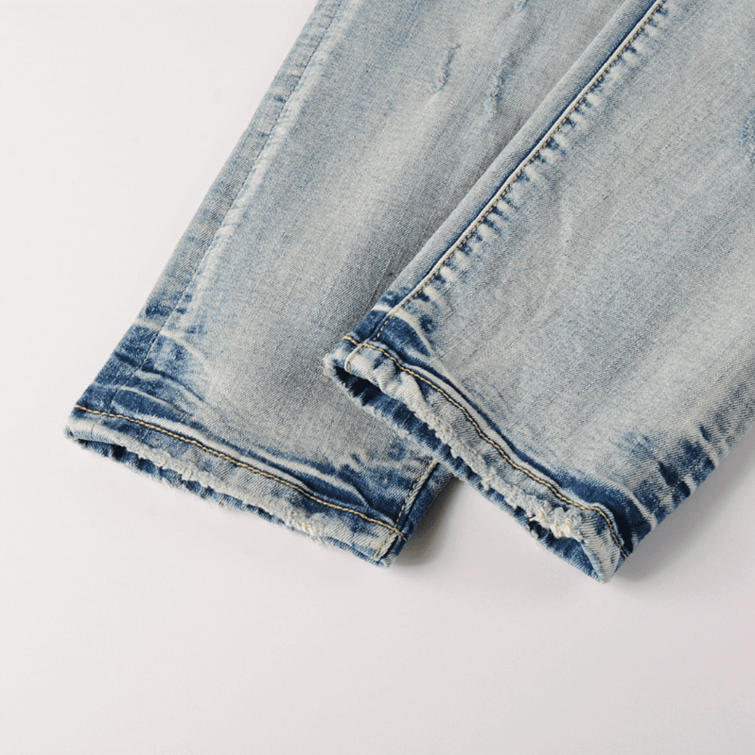 Purple Gradient Light Blue Jeans - Novell "Fashion"