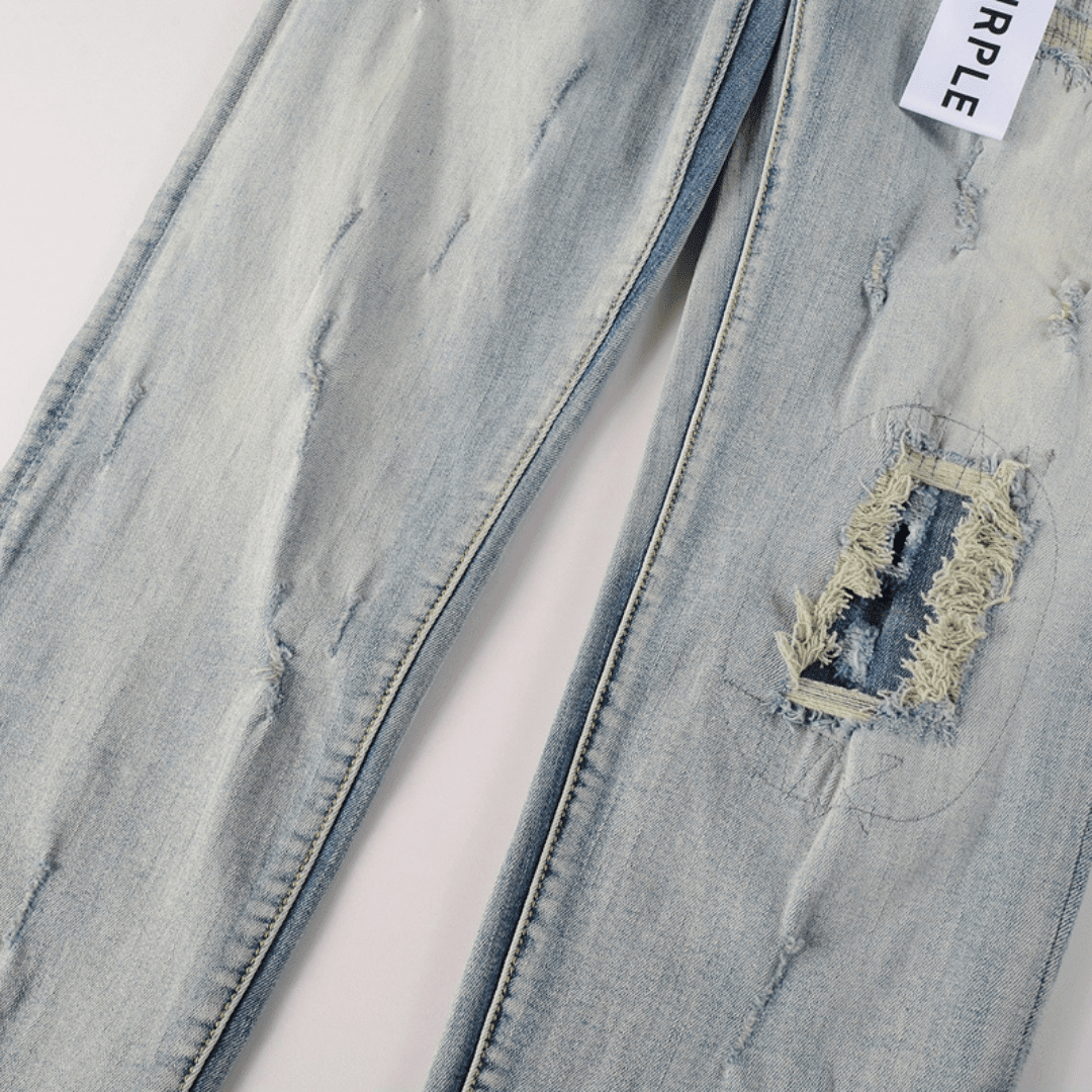 Purple Gradient Light Blue Jeans - Novell "Fashion"