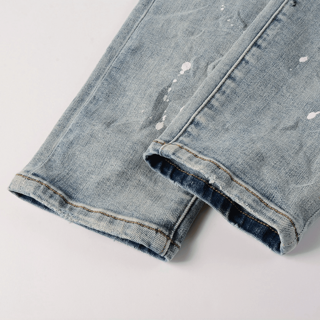 Purple Gradient Ripped Jeans - Novell "Fashion"