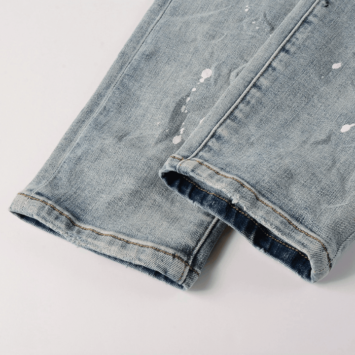 Purple Gradient Ripped Jeans - Novell "Fashion"