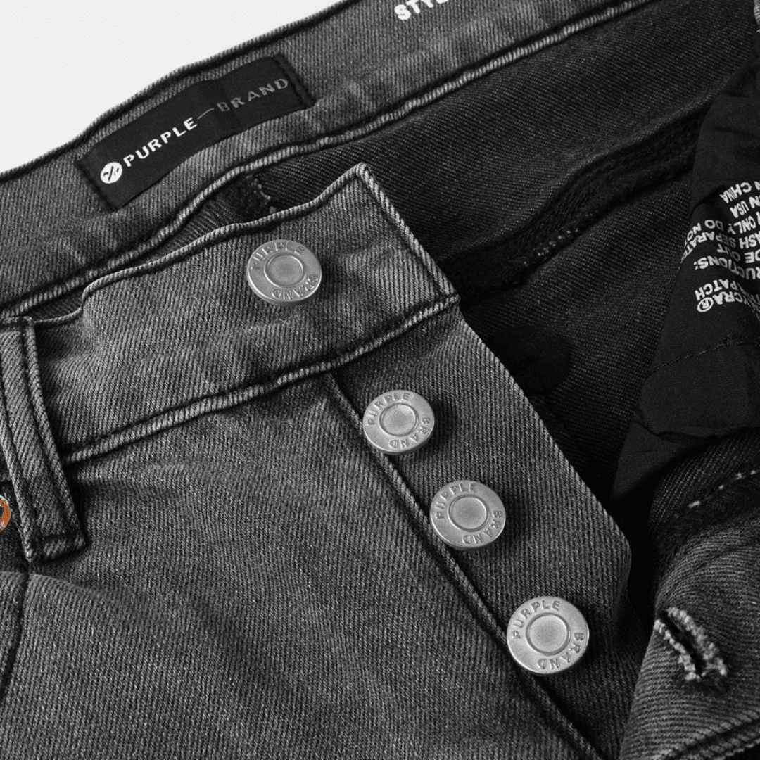 Purple Grey Diamonds Jeans - Novell "Fashion"