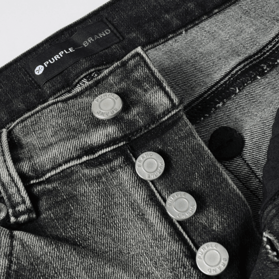 Purple Grey Ripped Jeans - Novell "Fashion"