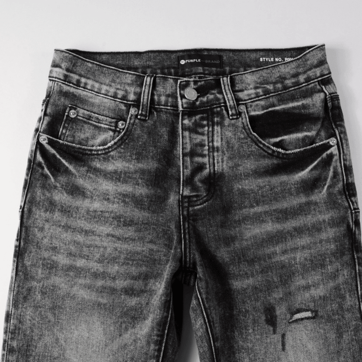Purple Grey Ripped Jeans - Novell "Fashion"