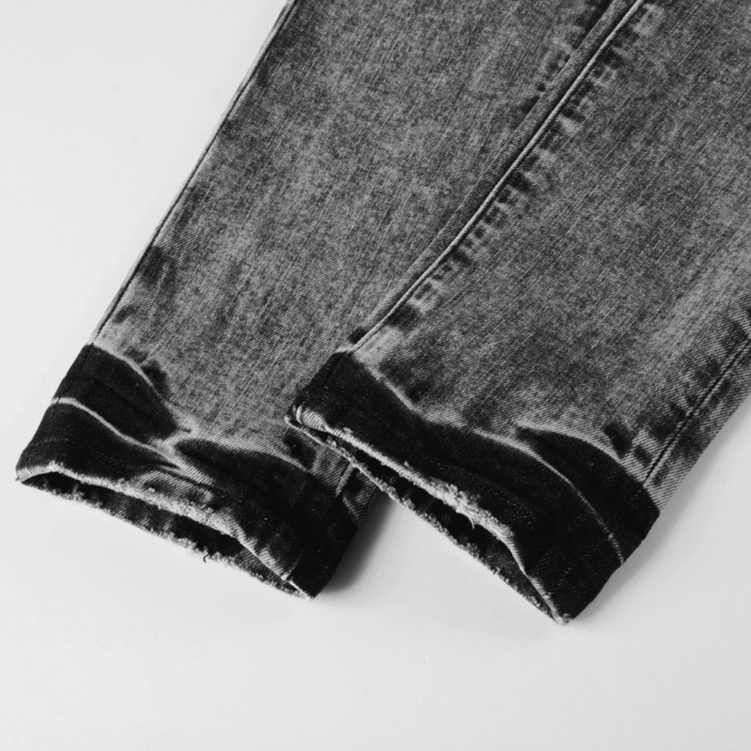 Purple Grey Ripped Jeans - Novell "Fashion"