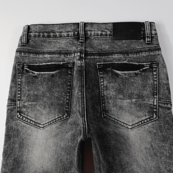 Purple Grey Ripped Jeans - Novell "Fashion"