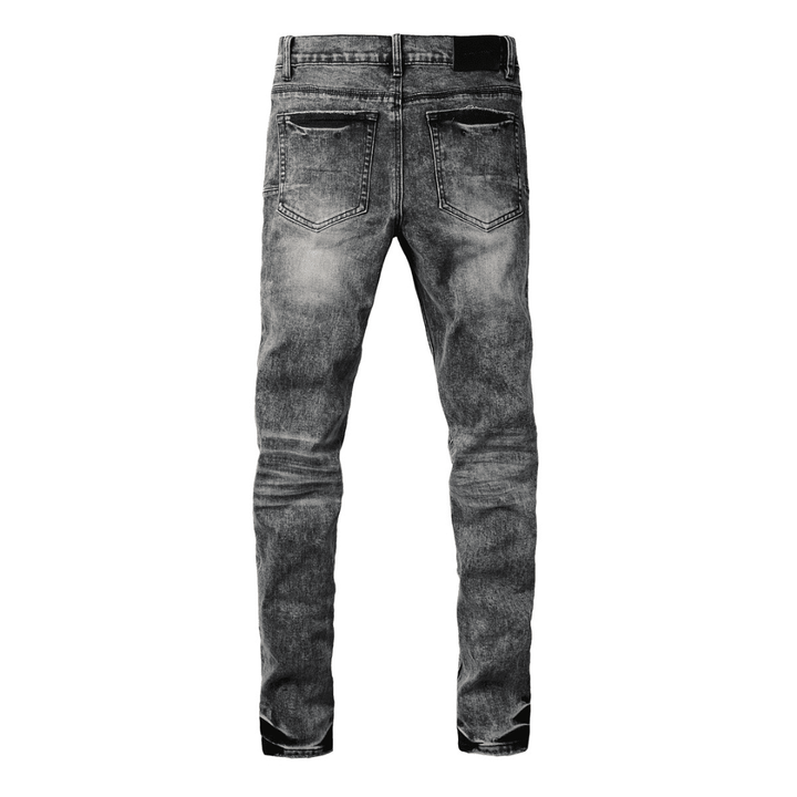 Purple Grey Ripped Jeans - Novell "Fashion"