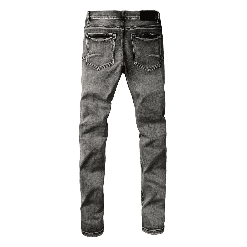 Purple Grey Ripped Jeans - Novell "Fashion"