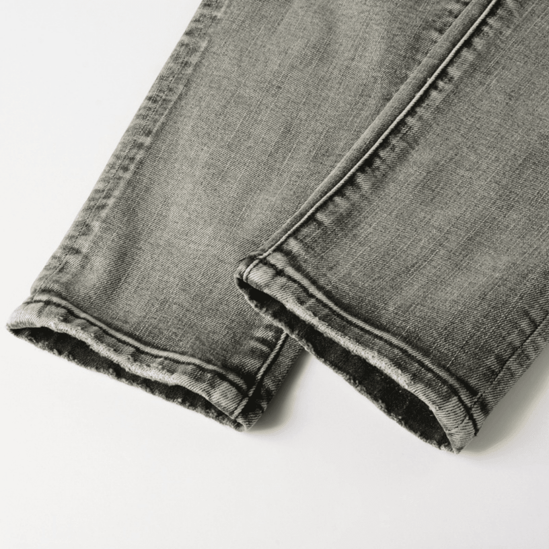 Purple Grey Ripped Jeans - Novell "Fashion"