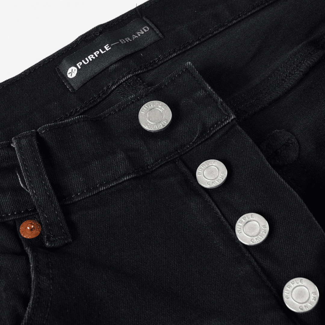 Purple Monogram Patch Ripped Jeans - Novell "Fashion"