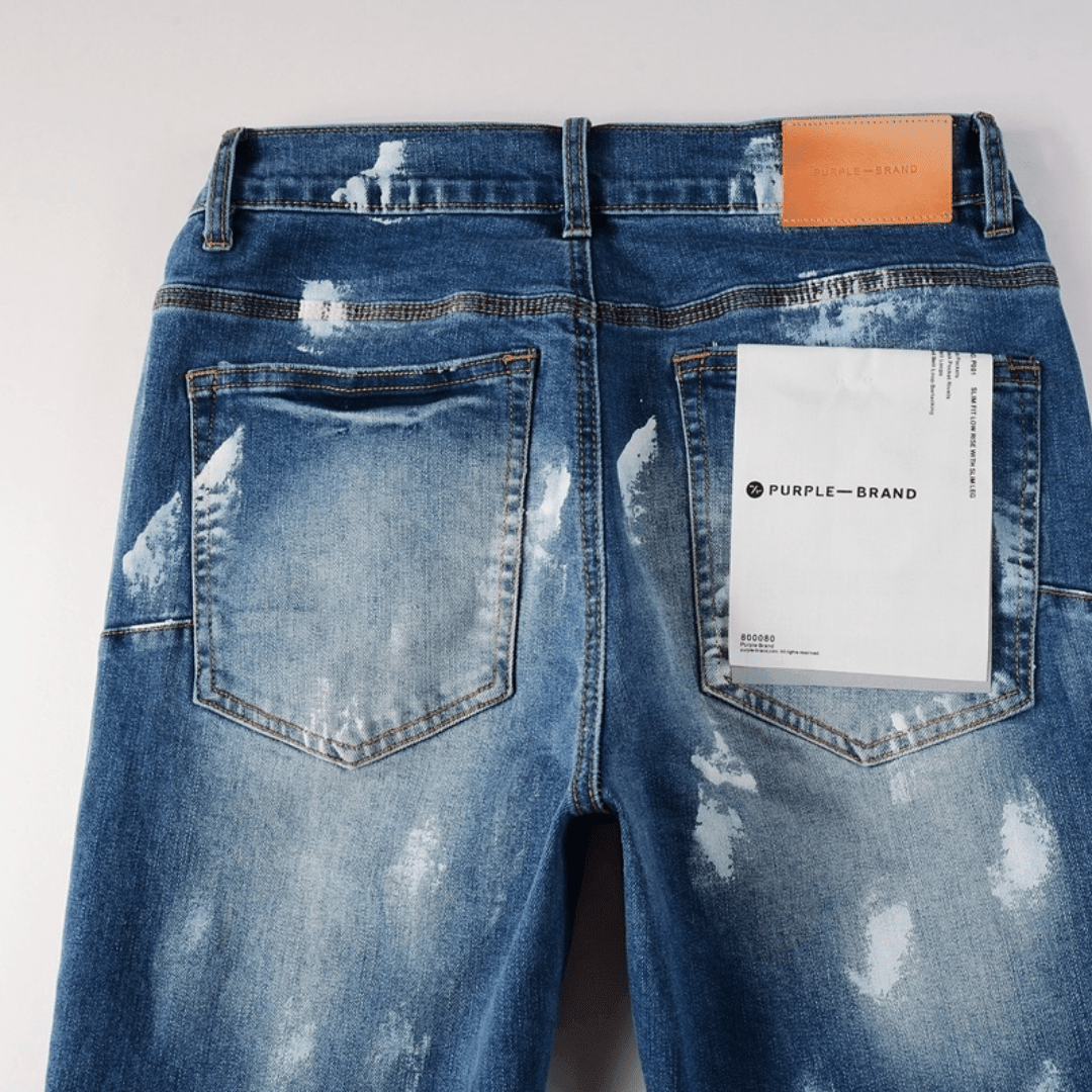 Purple Paint Gradient Blue Jeans - Novell "Fashion"