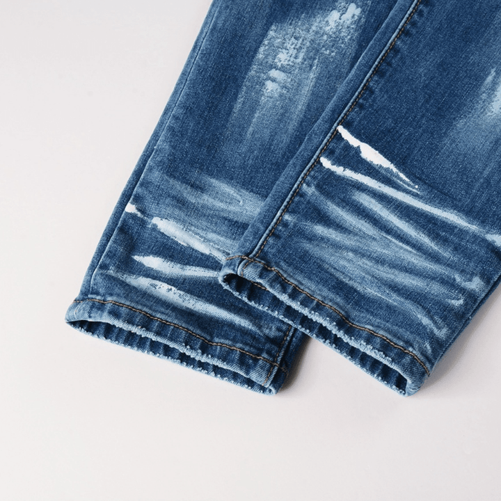 Purple Paint Gradient Blue Jeans - Novell "Fashion"