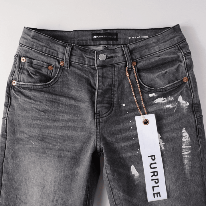 Purple Paint Ripped Jeans - Novell "Fashion"