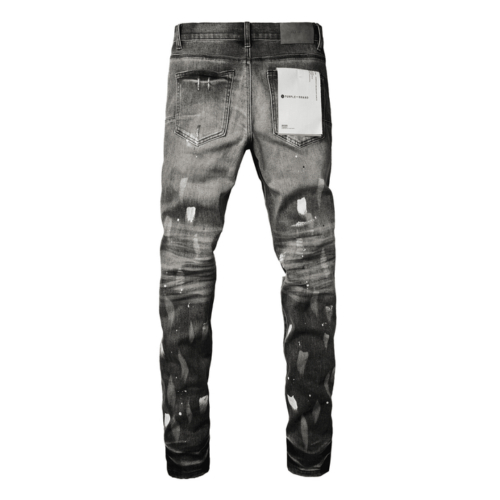 Purple Paint Ripped Jeans - Novell "Fashion"