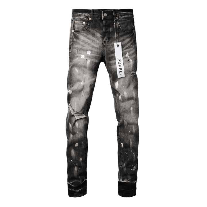 Purple Paint Ripped Jeans - Novell "Fashion"