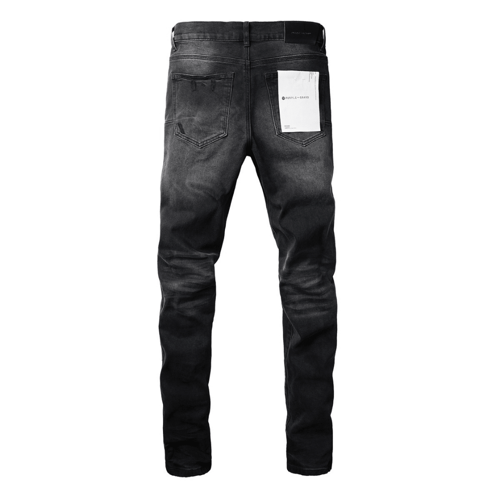 Purple Ripped Black Jeans - Novell "Fashion"