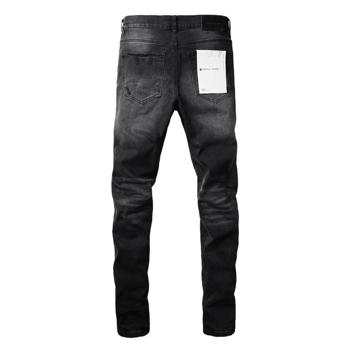 Purple Ripped Black Jeans - Novell "Fashion"