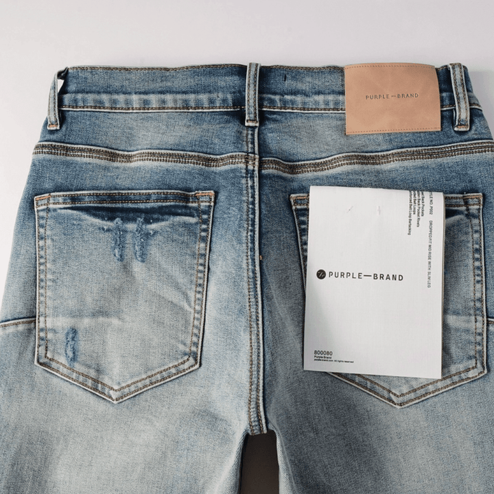 Purple Ripped Blue Jeans - Novell "Fashion"