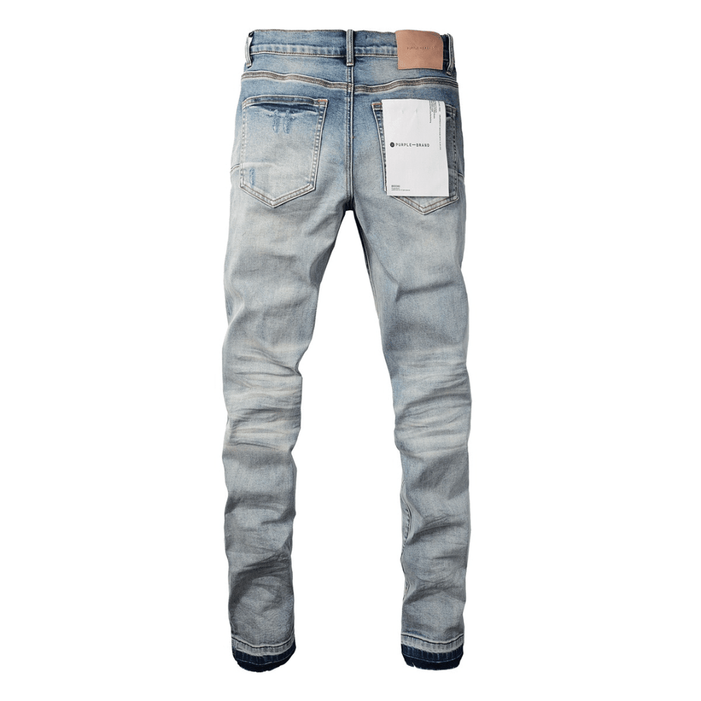 Purple Ripped Blue Jeans - Novell "Fashion"