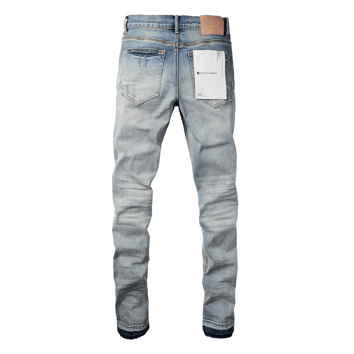 Purple Ripped Blue Jeans - Novell "Fashion"