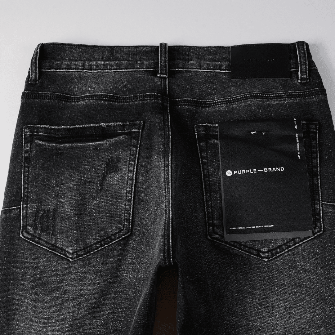 Purple Ripped Grey Black Jeans - Novell "Fashion"
