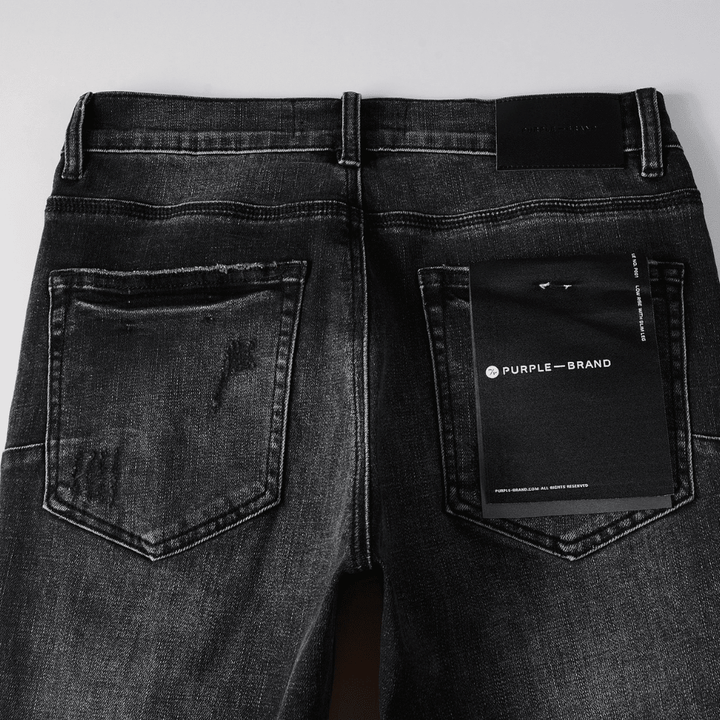 Purple Ripped Grey Black Jeans - Novell "Fashion"