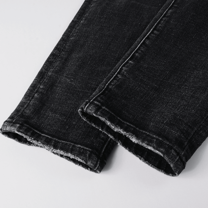 Purple Ripped Grey Black Jeans - Novell "Fashion"
