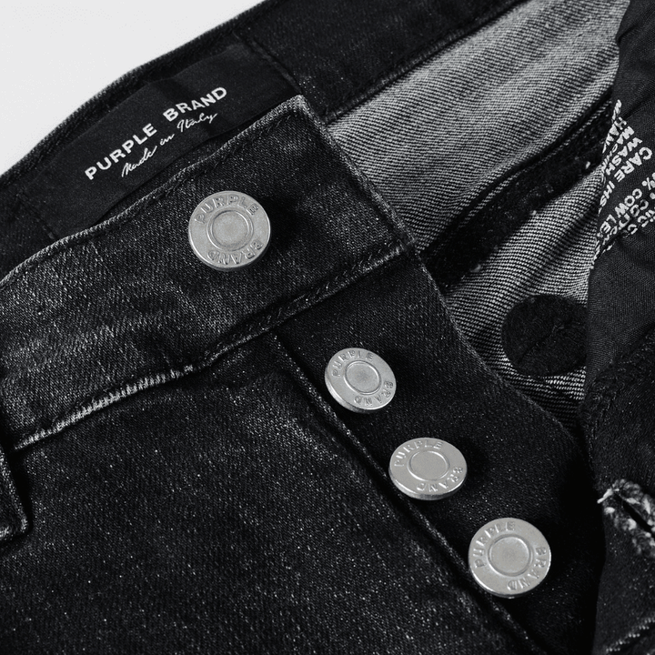 Purple Ripped Grey Black Jeans - Novell "Fashion"