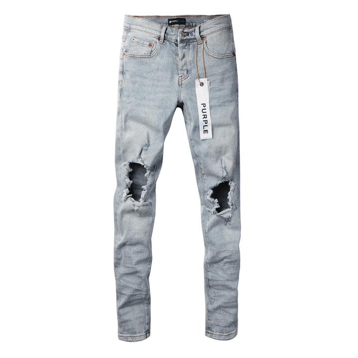 Purple Triple Ripped Jeans - Novell "Fashion"