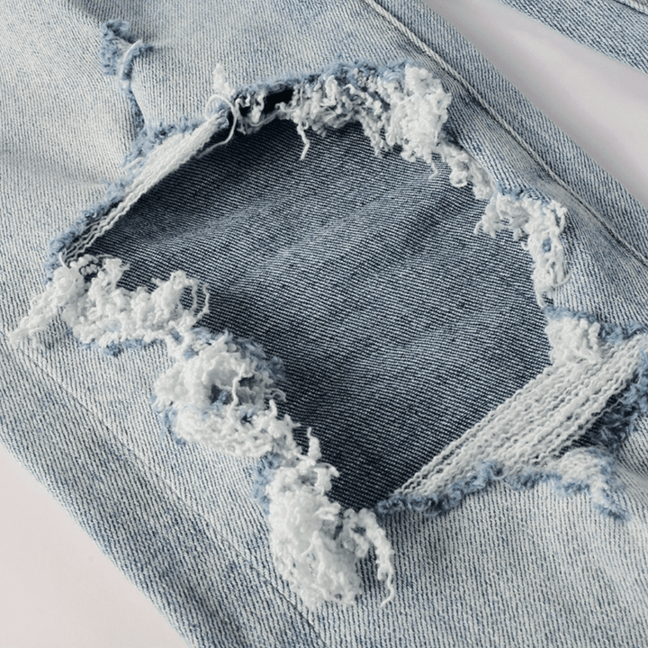 Purple Triple Ripped Jeans - Novell "Fashion"