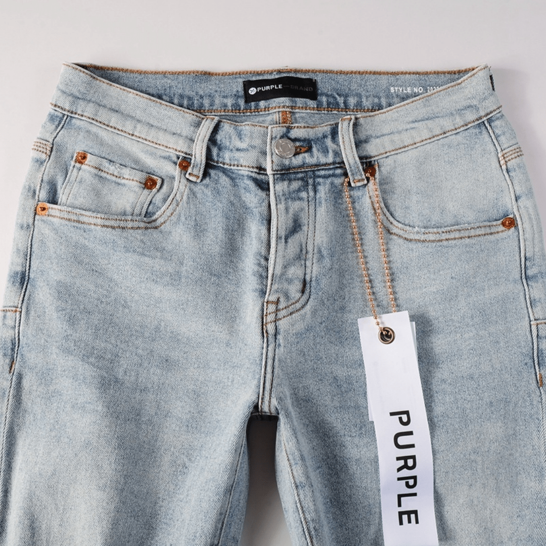 Purple Triple Ripped Jeans - Novell "Fashion"