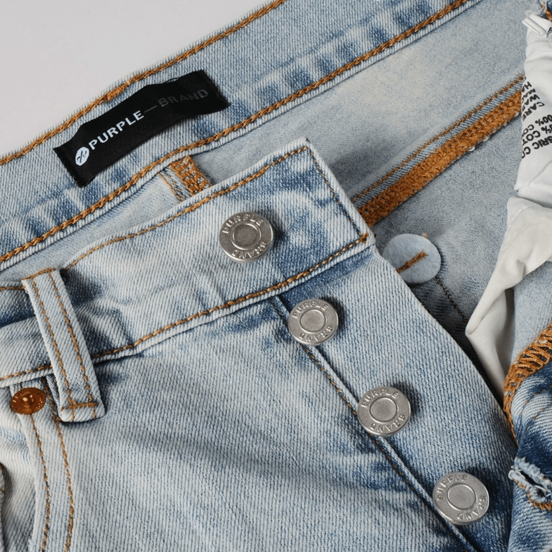 Purple Triple Ripped Jeans - Novell "Fashion"