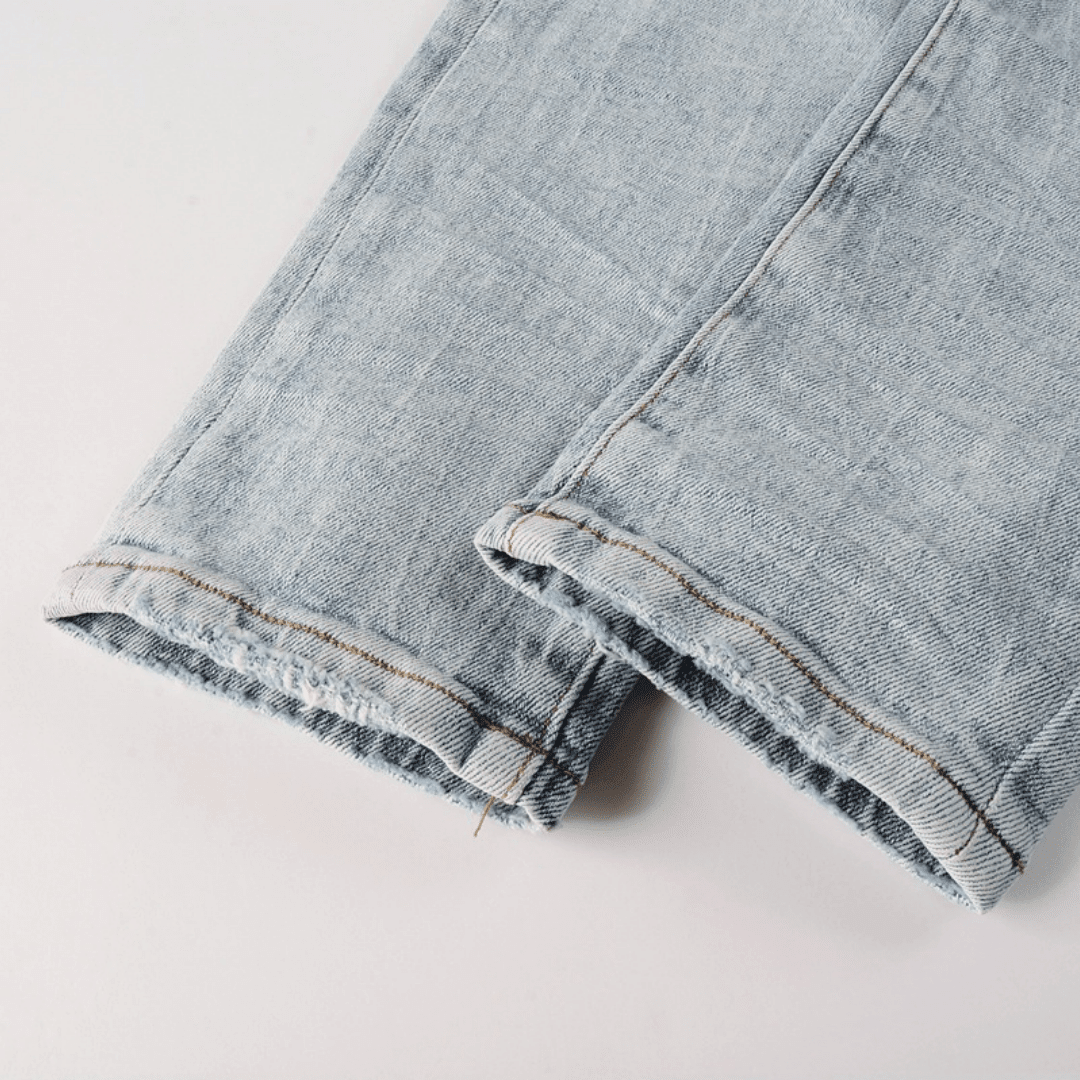 Purple Triple Ripped Jeans - Novell "Fashion"