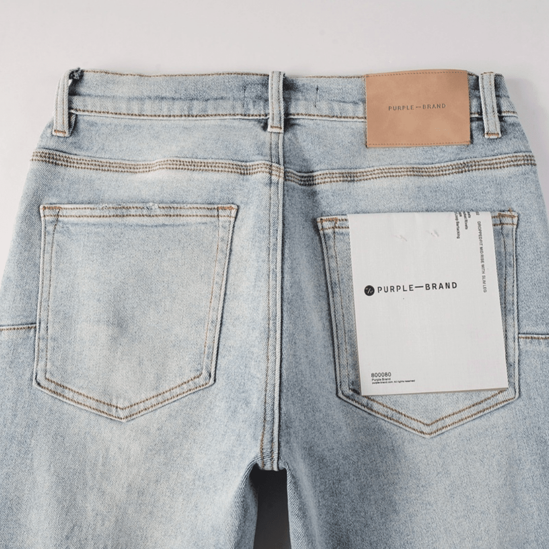 Purple Triple Ripped Jeans - Novell "Fashion"