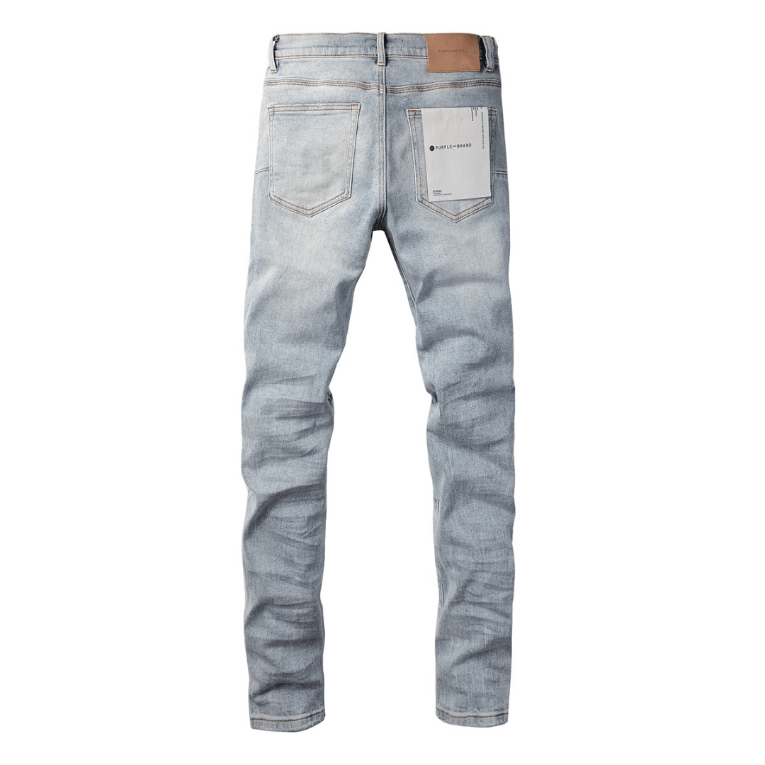 Purple Triple Ripped Jeans - Novell "Fashion"