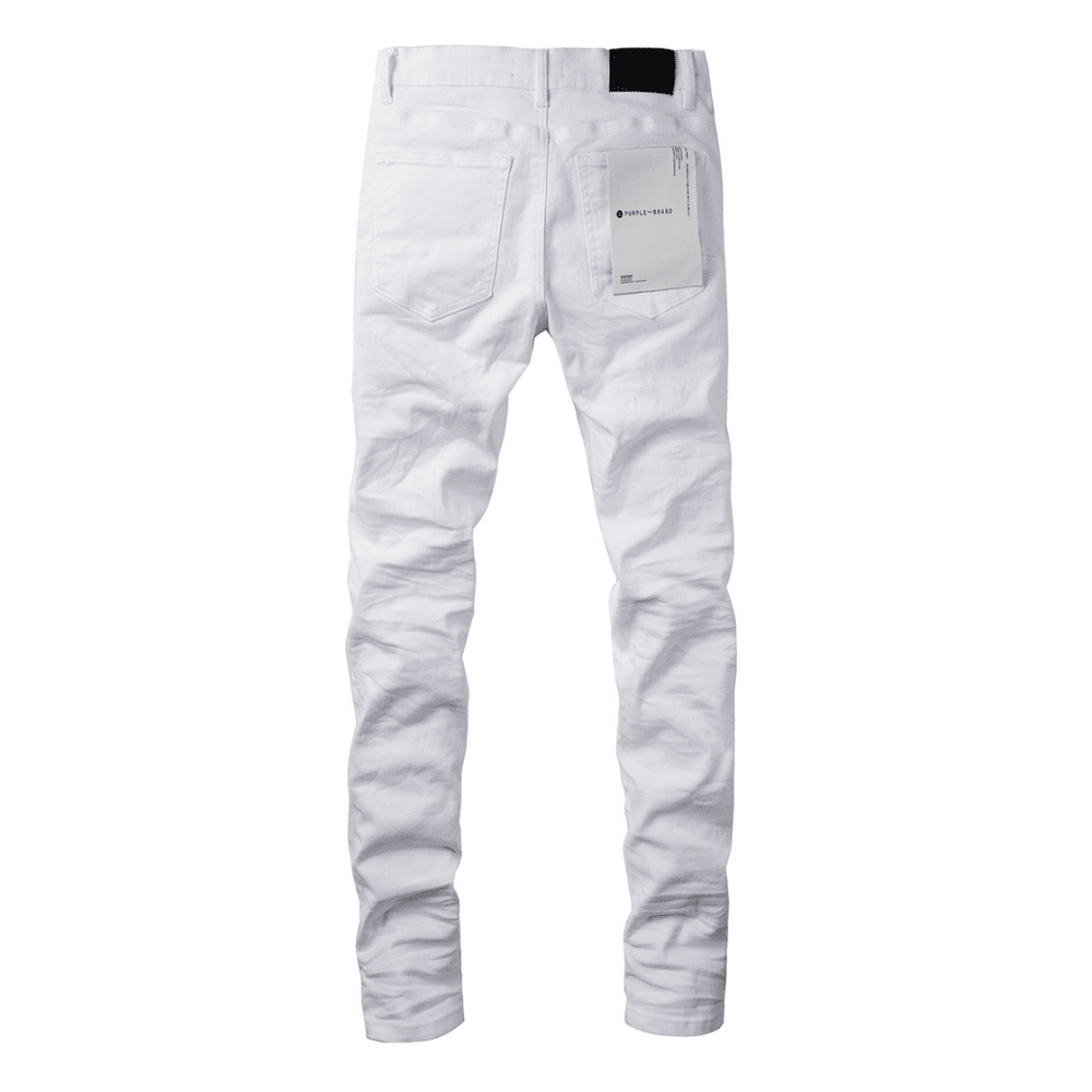 Purple White Jeans - Novell "Fashion"