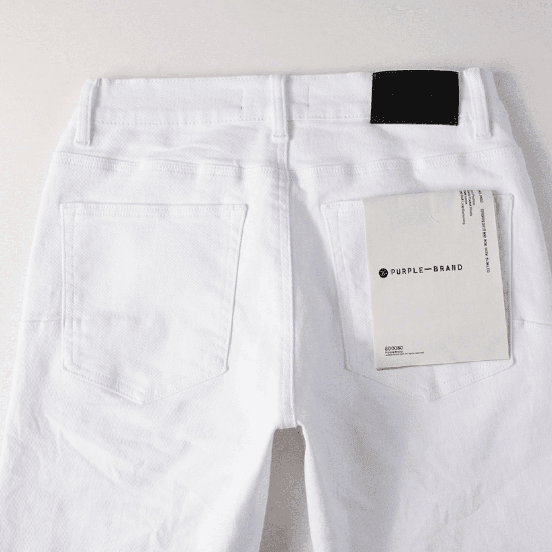 Purple White Jeans - Novell "Fashion"