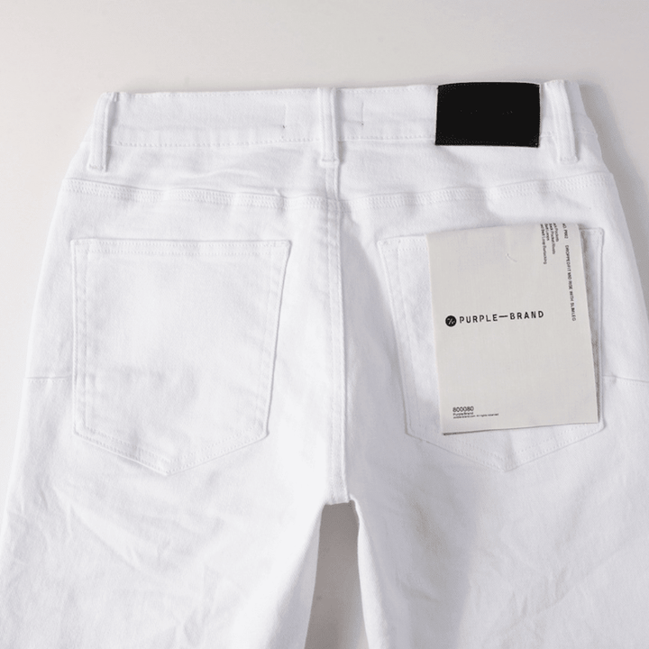 Purple White Jeans - Novell "Fashion"