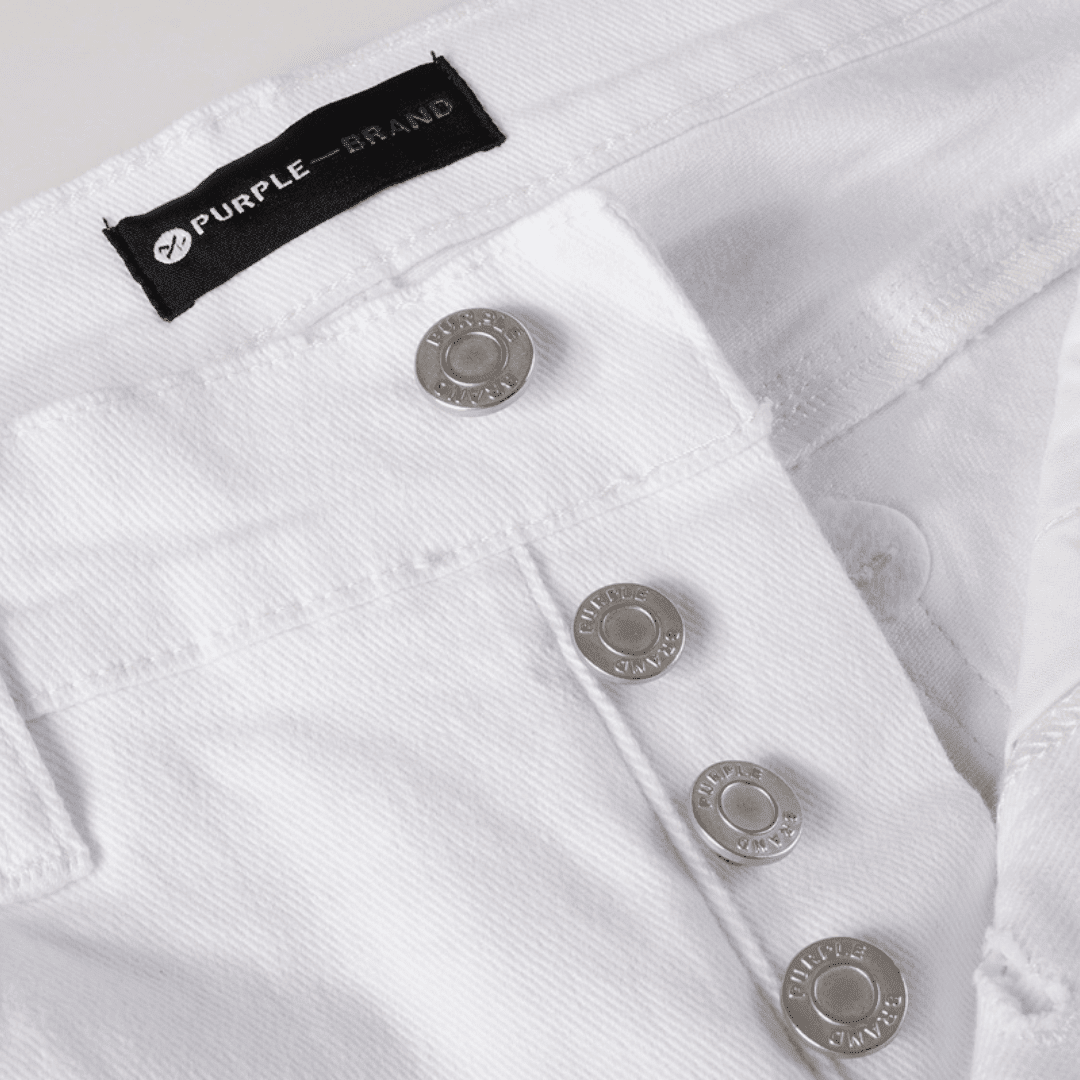 Purple White Jeans - Novell "Fashion"
