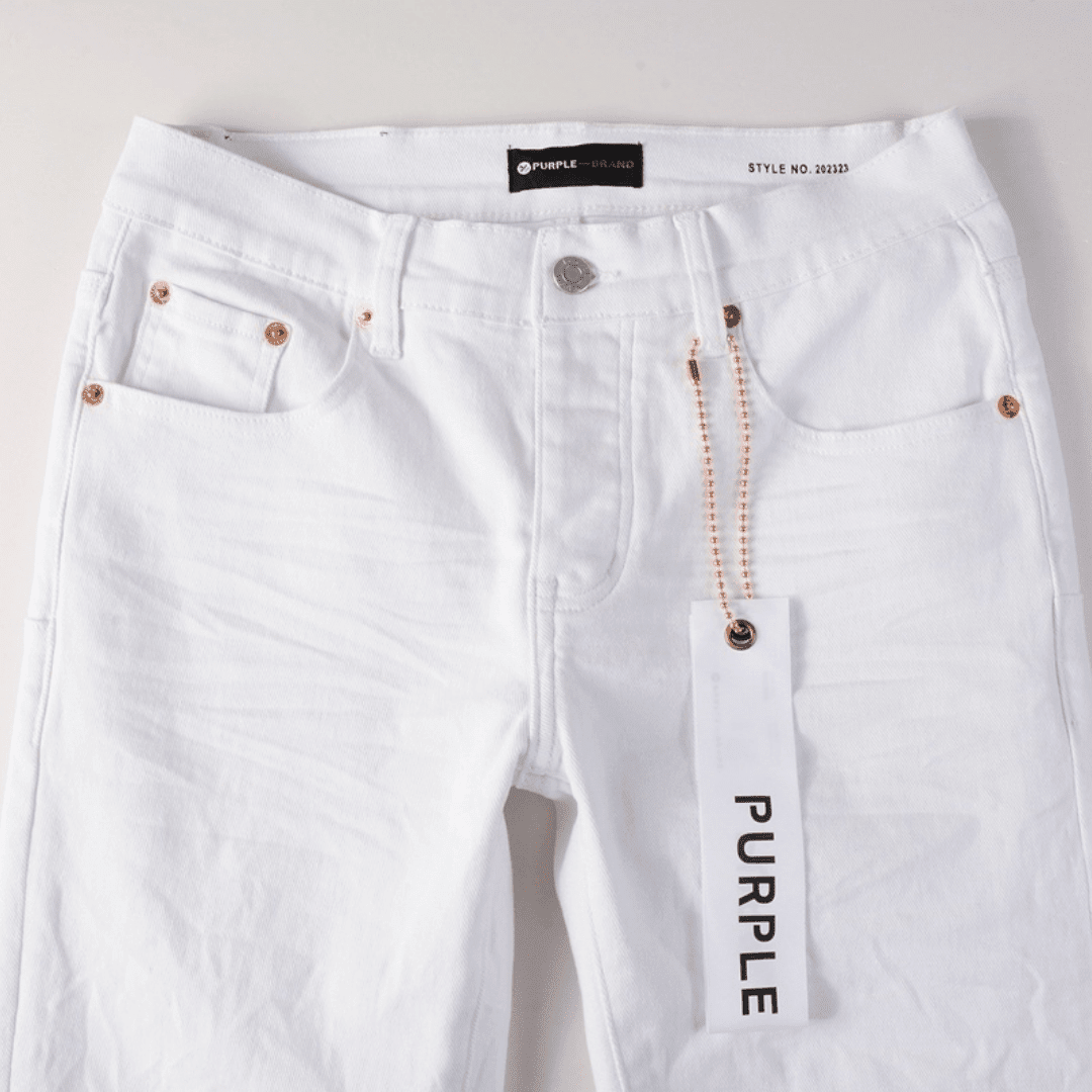 Purple White Jeans - Novell "Fashion"