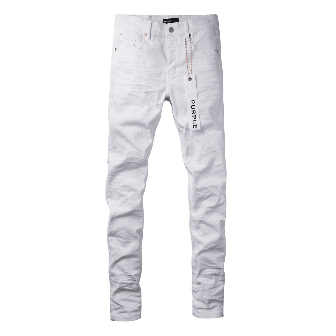 Purple White Jeans - Novell "Fashion"