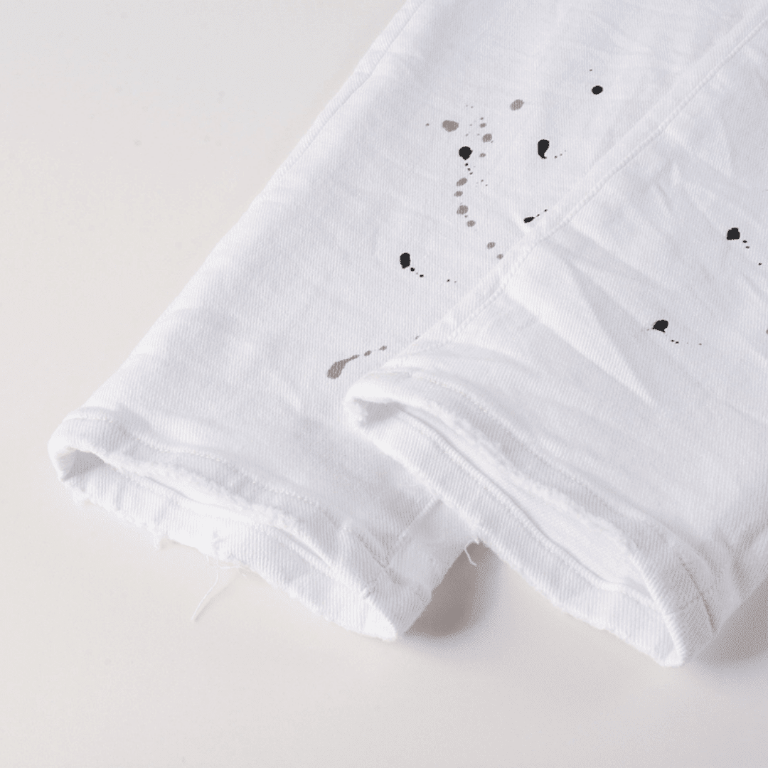 Purple White Paint Jeans - Novell "Fashion"