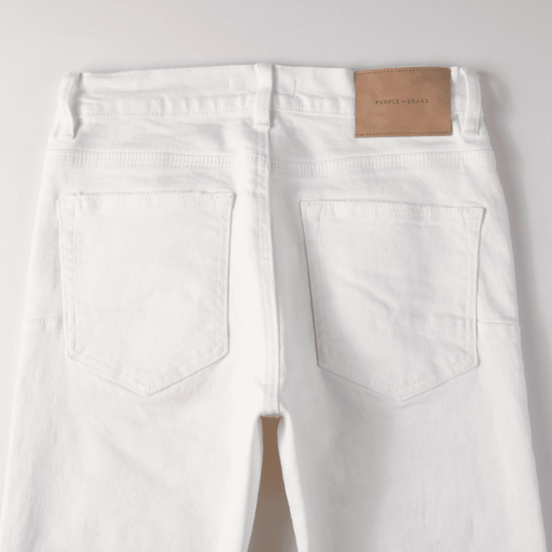 Purple White Ripped Jeans - Novell "Fashion"