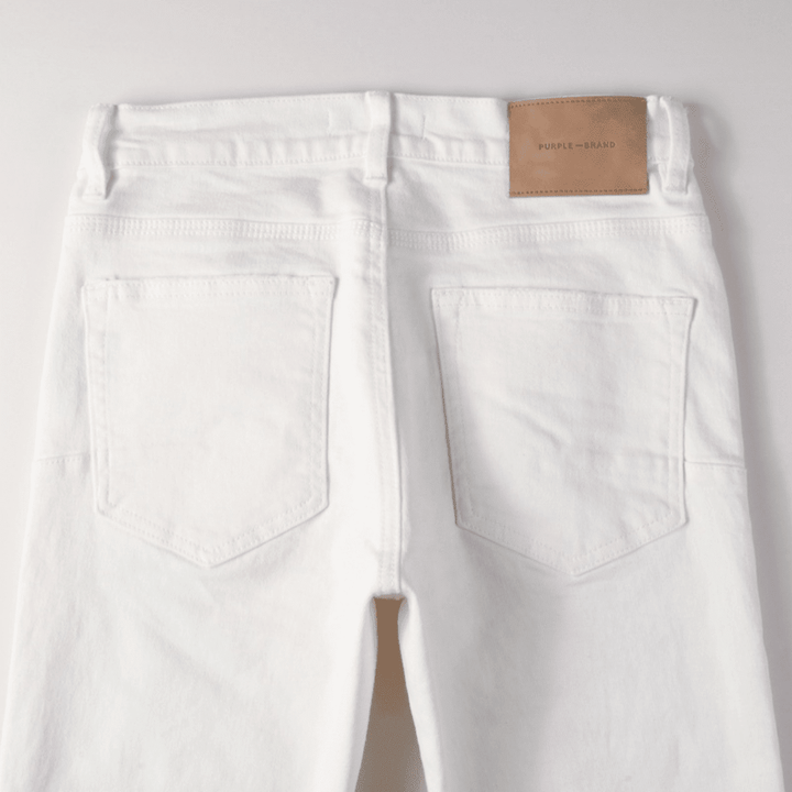 Purple White Ripped Jeans - Novell "Fashion"