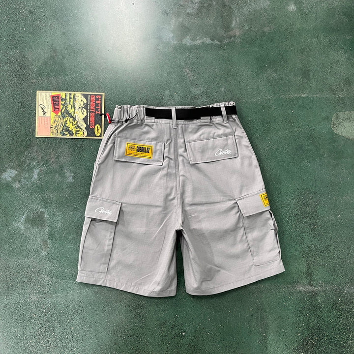 'Alcatraz' Cargo Shorts Grey