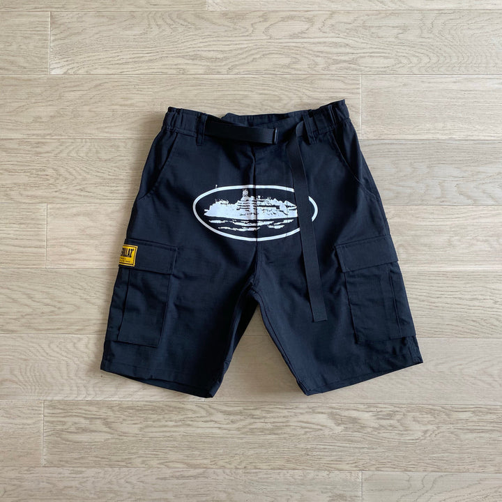 'Alcatraz' Cargo Shorts Black