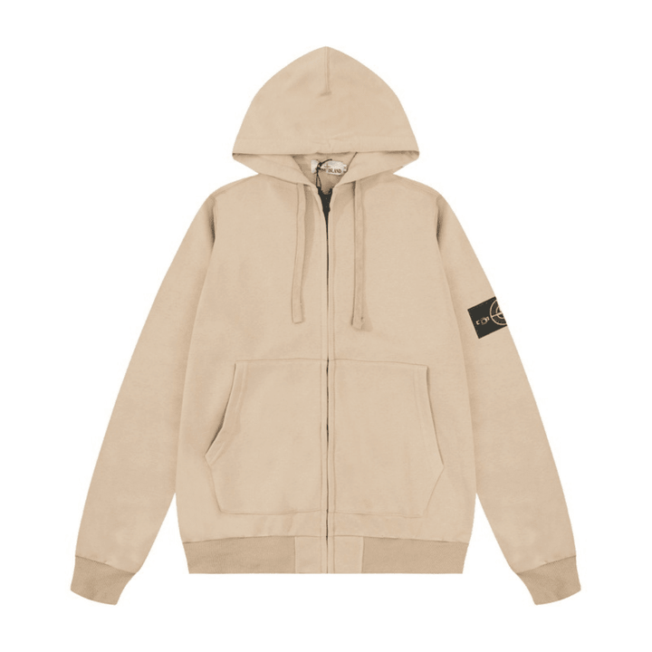 Stone Monogram Zip Hoodie - Novell "Fashion"
