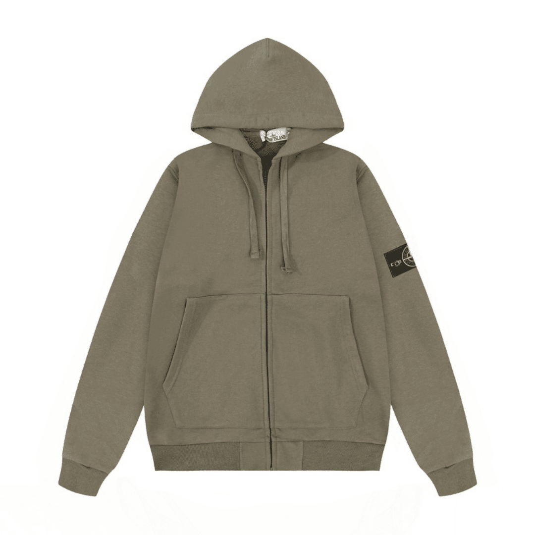 Stone Monogram Zip Hoodie - Novell "Fashion"